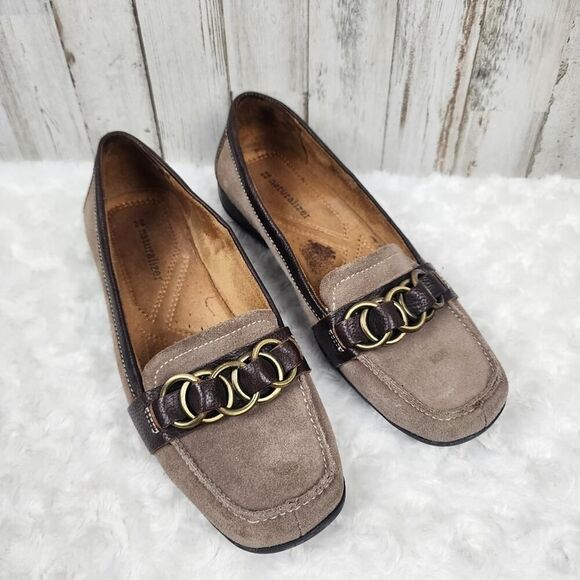 Naturalizer Shoes - Naturalizer Leather Loafers Tan Size 7.5
